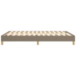 vidaXL Cadru de pat fără saltea, gri taupe, 140x200 cm, textil vidaXL Cadru de pat fără saltea, gri taupe, 140x200 cm, textil