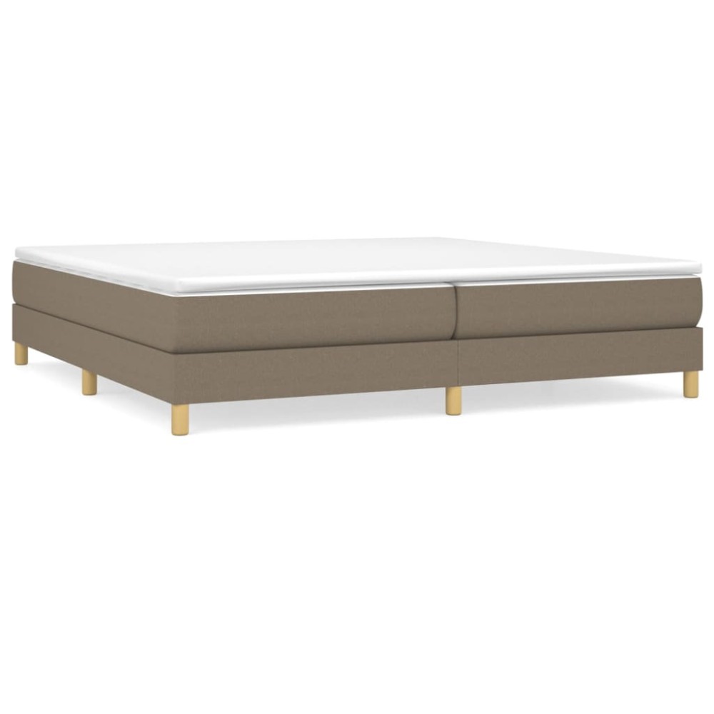 vidaXL Cadru de pat fără saltea, gri taupe, 200x200 cm, textil