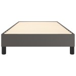 vidaXL Cadru de pat cu arcuri, gri, 100x200 cm, piele ecologică