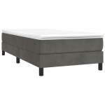 vidaXL Cadru de pat fără saltea, gri închis, 80x200 cm, catifea vidaXL Cadru de pat fără saltea, gri închis, 80x200 cm, catifea