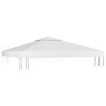 vidaXL Acoperiș de pavilion cu 2 niveluri, alb, 3x3 m, 310 g/m² vidaXL Acoperiș de pavilion cu 2 niveluri, alb, 3x3 m, 310 g/m²
