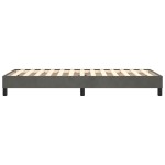 vidaXL Cadru de pat fără saltea, gri închis, 90x190 cm, catifea vidaXL Cadru de pat fără saltea, gri închis, 90x190 cm, catifea