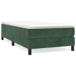 vidaXL Cadru de pat fără saltea, verde închis, 90x190 cm, catifea vidaXL Cadru de pat fără saltea, verde închis, 90x190 cm, catifea