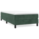 vidaXL Cadru de pat fără saltea, verde închis, 90x200 cm, catifea vidaXL Cadru de pat fără saltea, verde închis, 90x200 cm, catifea