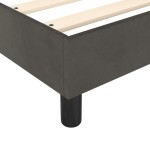 vidaXL Cadru de pat fără saltea, gri închis, 100x200 cm, catifea