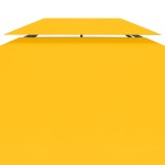 vidaXL Acoperiș de pavilion cu 2 niveluri, galben, 4x3 m, 310 g/m² vidaXL Acoperiș de pavilion cu 2 niveluri, galben, 4x3 m, 310 g/m²