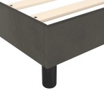 vidaXL Cadru de pat fără saltea, gri închis, 140x190 cm, catifea