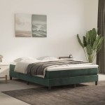 vidaXL Cadru de pat fără saltea, verde închis, 140x190 cm, catifea vidaXL Cadru de pat fără saltea, verde închis, 140x190 cm, catifea