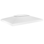 vidaXL Acoperiș de pavilion cu 2 niveluri, alb, 4x3 m, 310 g/m² vidaXL Acoperiș de pavilion cu 2 niveluri, alb, 4x3 m, 310 g/m²