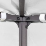 vidaXL Acoperiș de pavilion cu 2 niveluri, alb, 4x3 m, 310 g/m² vidaXL Acoperiș de pavilion cu 2 niveluri, alb, 4x3 m, 310 g/m²