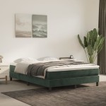 vidaXL Cadru de pat fără saltea, verde închis, 140x200 cm, catifea vidaXL Cadru de pat fără saltea, verde închis, 140x200 cm, catifea