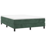 vidaXL Cadru de pat fără saltea, verde închis, 140x200 cm, catifea vidaXL Cadru de pat fără saltea, verde închis, 140x200 cm, catifea