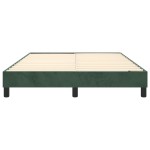 vidaXL Cadru de pat fără saltea, verde închis, 140x200 cm, catifea vidaXL Cadru de pat fără saltea, verde închis, 140x200 cm, catifea