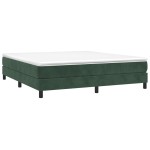 vidaXL Cadru de pat fără saltea, verde închis, 160x200 cm, catifea vidaXL Cadru de pat fără saltea, verde închis, 160x200 cm, catifea