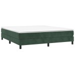 vidaXL Cadru de pat fără saltea, verde închis, 180x200 cm, catifea vidaXL Cadru de pat fără saltea, verde închis, 180x200 cm, catifea