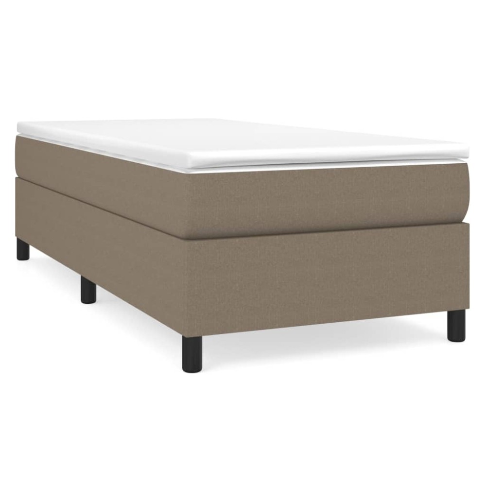 vidaXL Cadru de pat fără saltea Taupe 80x200 cm țesătură