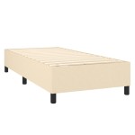 vidaXL Cadru de pat fără saltea cremă 80x200 cm țesătură