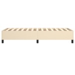 vidaXL Cadru de pat fără saltea cremă 80x200 cm țesătură
