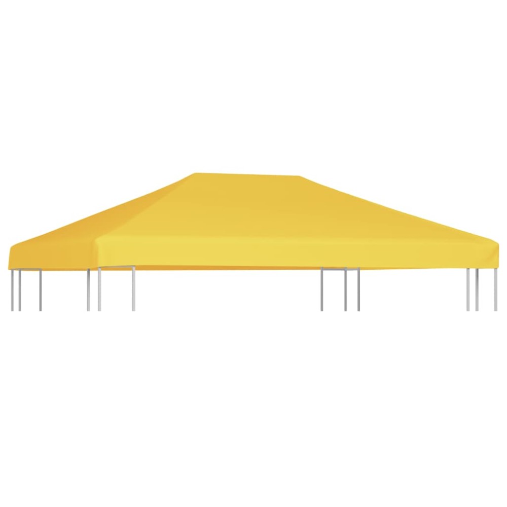 vidaXL Acoperiș de pavilion, 270 g/m², galben, 4 x 3 m