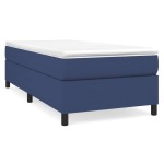 vidaXL Cadru de pat fără saltea țesătură albastră 80x200 cm