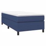 vidaXL Cadru de pat fără saltea țesătură albastră 80x200 cm