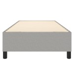 vidaXL Cadru de pat fără saltea, gri deschis, 90x190 cm, textil
