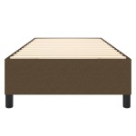 vidaXL Cadru de pat fără saltea, maro închis, 90x190 cm, textil vidaXL Cadru de pat fără saltea, maro închis, 90x190 cm, textil
