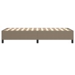 vidaXL Cadru de pat fără saltea Taupe 90x190 cm Stofa