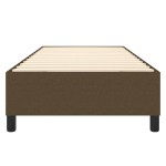 vidaXL Cadru de pat fără saltea, maro închis, 90x200 cm, textil vidaXL Cadru de pat fără saltea, maro închis, 90x200 cm, textil
