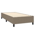 vidaXL Cadru de pat fără saltea Taupe 90x200 cm țesătură