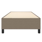 vidaXL Cadru de pat fără saltea Taupe 90x200 cm țesătură