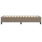vidaXL Cadru de pat fără saltea Taupe 90x200 cm țesătură