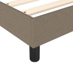 vidaXL Cadru de pat fără saltea Taupe 90x200 cm țesătură