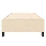 vidaXL Cadru de pat fără saltea cremă 90x200 cm țesătură