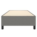 vidaXL Cadru de pat fără saltea, gri închis, 100x200 cm, textil