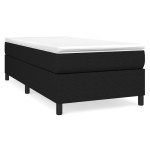 vidaXL Cadru de pat fără saltea, negru, 100x200 cm, textil