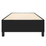 vidaXL Cadru de pat fără saltea, negru, 100x200 cm, textil