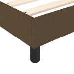 vidaXL Cadru de pat fără saltea, maro închis, 100x200 cm, textil