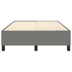 vidaXL Cadru de pat fără saltea, gri închis, 120x200 cm, textil