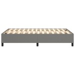 vidaXL Cadru de pat fără saltea, gri închis, 120x200 cm, textil