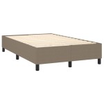 vidaXL Cadru de pat fără saltea, gri taupe, 120x200 cm, textil vidaXL Cadru de pat fără saltea, gri taupe, 120x200 cm, textil