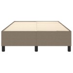 vidaXL Cadru de pat fără saltea, gri taupe, 120x200 cm, textil vidaXL Cadru de pat fără saltea, gri taupe, 120x200 cm, textil