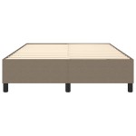 vidaXL Cadru de pat fără saltea, gri taupe, 140x190 cm, textil vidaXL Cadru de pat fără saltea, gri taupe, 140x190 cm, textil