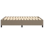 vidaXL Cadru de pat fără saltea, gri taupe, 140x190 cm, textil vidaXL Cadru de pat fără saltea, gri taupe, 140x190 cm, textil