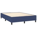 vidaXL Cadru de pat fără saltea, albastru, 140x190 cm, textil