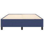vidaXL Cadru de pat fără saltea, albastru, 140x190 cm, textil