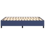 vidaXL Cadru de pat fără saltea, albastru, 140x190 cm, textil