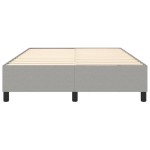 vidaXL Cadru de pat fără saltea, gri deschis, 140x200 cm, textil