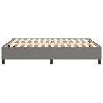 vidaXL Cadru de pat fără saltea, gri închis, 140x200 cm, textil
