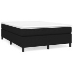 vidaXL Cadru de pat fără saltea, negru, 140x200 cm, textil vidaXL Cadru de pat fără saltea, negru, 140x200 cm, textil